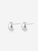 Silver Bean Earrings -