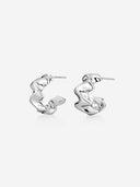 Wave C Hoop Earrings -