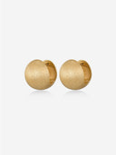 Wire-Brushed Ball Earrings -