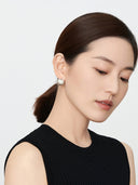 Wire-Brushed Ball Earrings