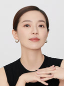 Wire-Brushed Ball Earrings