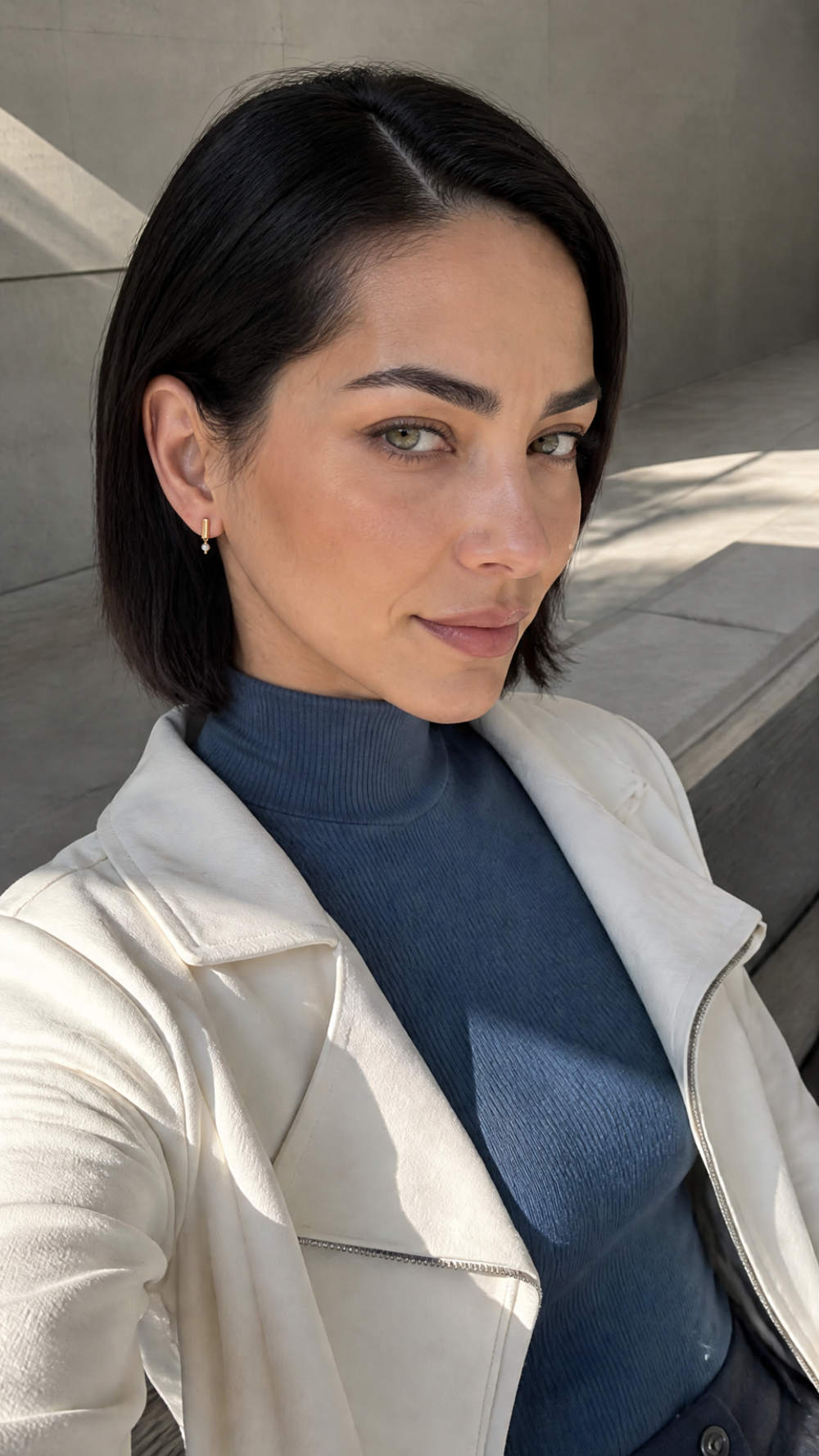 Trinity Pearl Earrings customer photo