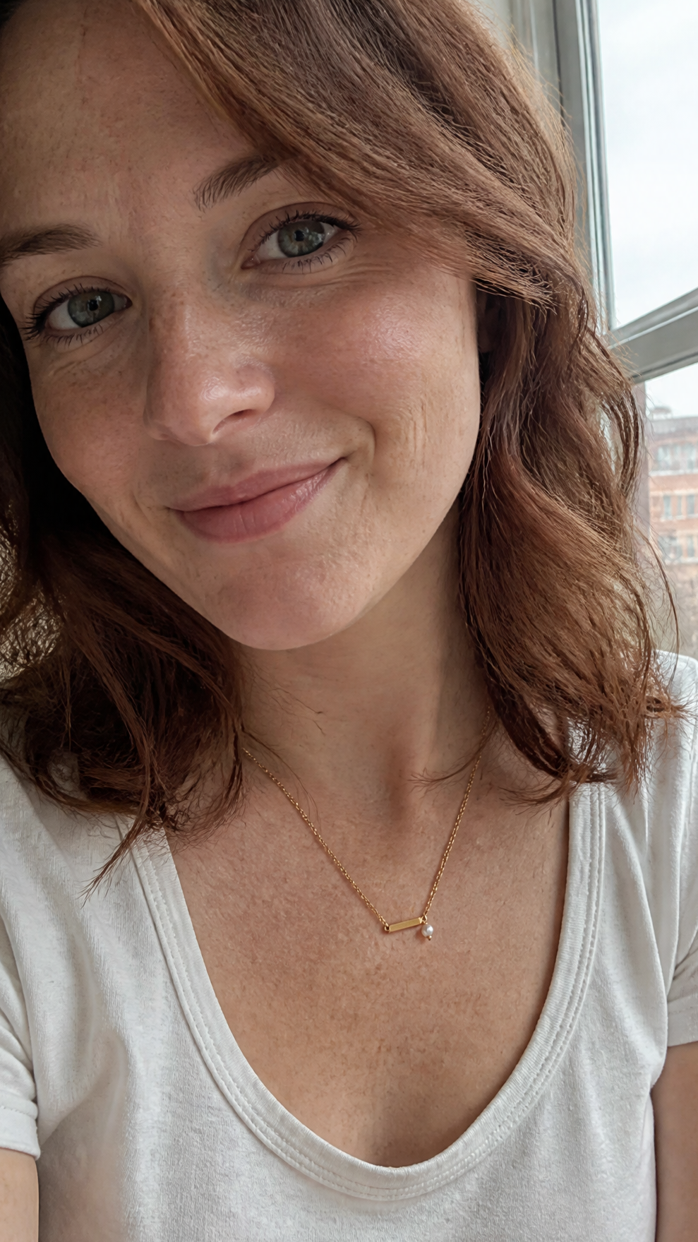 Trinity Pearl Necklace customer photo