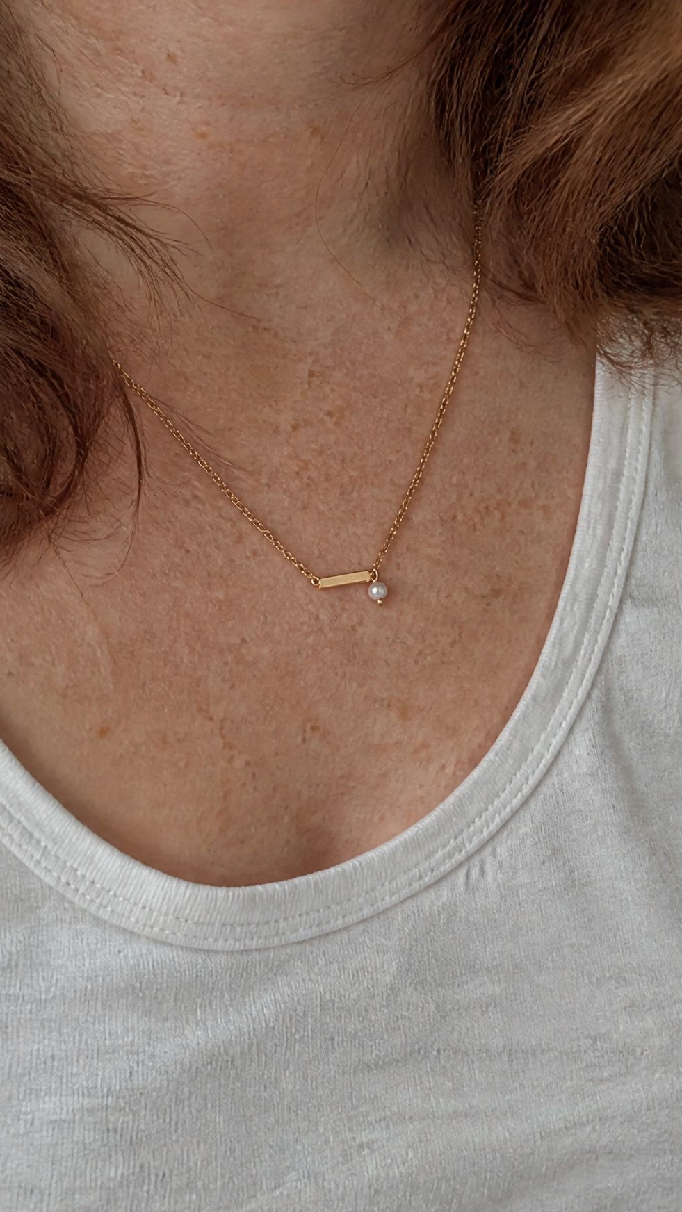 Trinity Pearl Necklace customer photo