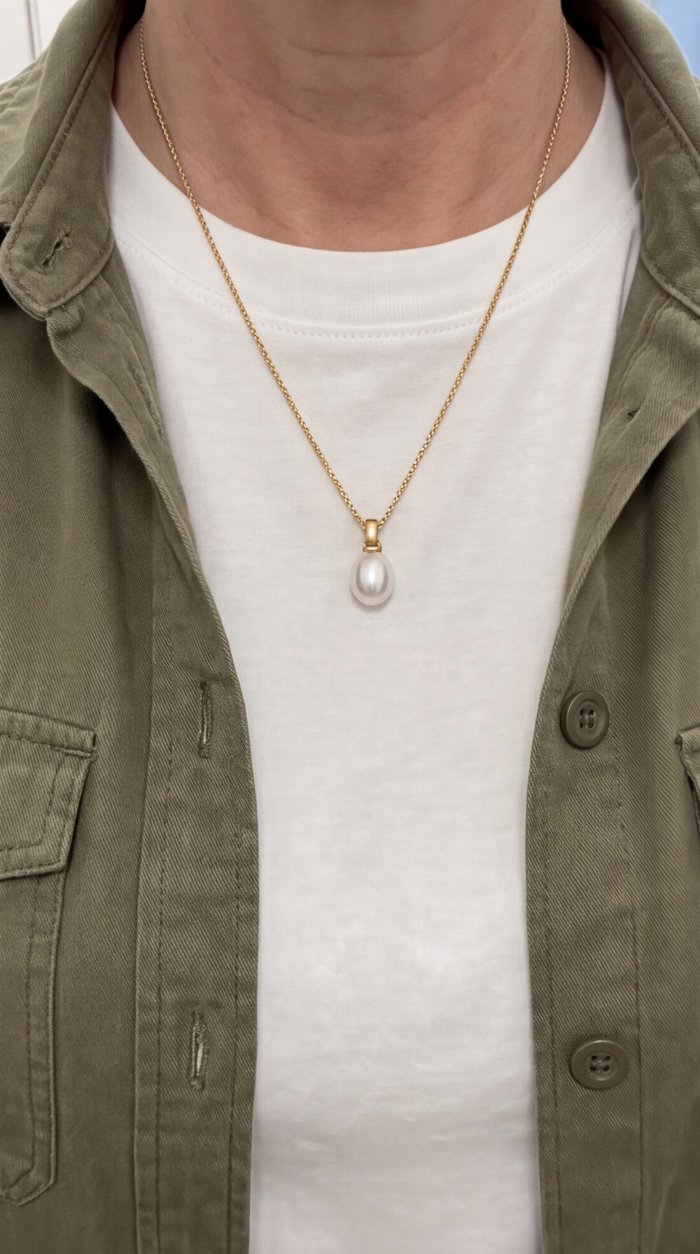 Tile Pearl Necklace customer photo
