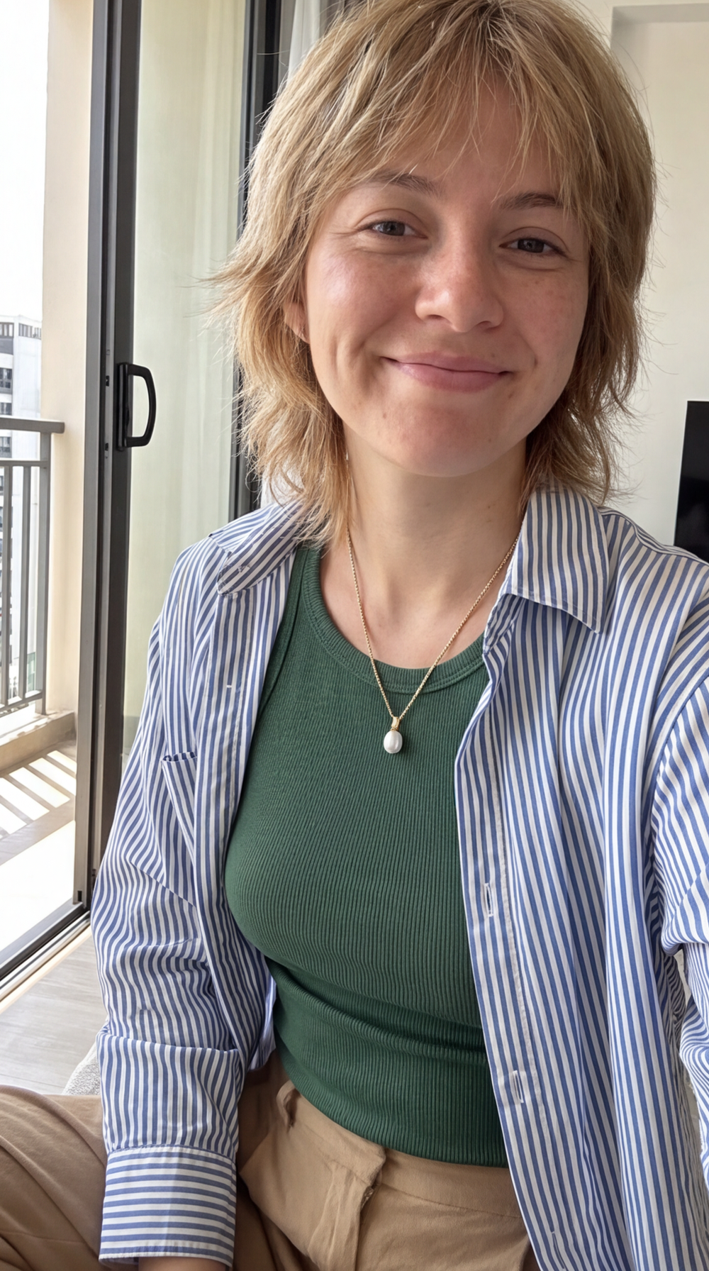 Tile Pearl Necklace customer photo