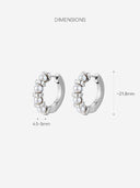 Bead-Clip Huggie Earrings -