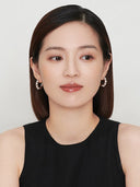 Bead-Clip Huggie Earrings -