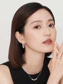 Bead-Clip Huggie Earrings -