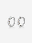 Bead-Clip Huggie Earrings -