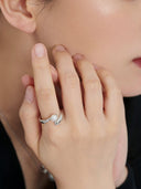 Bezel Pearl Ring -