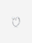 Bezel Pearl Ring -