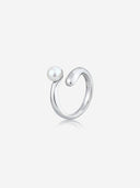 Bezel Pearl Ring -