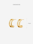 Curved Stud Earrings -