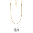 Embroidered floral necklace - 