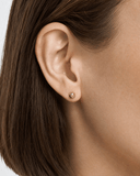 Hammered Bead Stud Earrings -