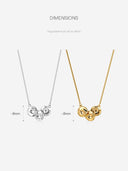 Hammered Layered Disc Necklace -