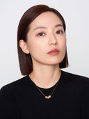 Hammered Layered Disc Necklace -