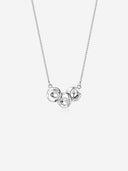 Hammered Layered Disc Necklace -
