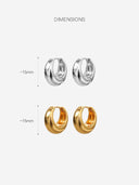 Mini Luna Huggie Hoops -