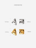 Mini Square Earrings -