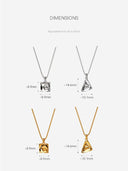 Mini Square Necklace -