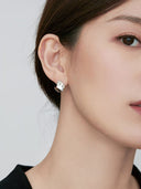 Origami‑Stud Earrings -