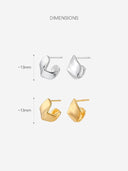 Origami‑Stud Earrings -