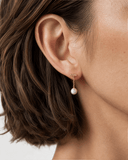 Pearl Bar Drop Earrings -