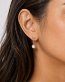 Pearl Bar Drop Earrings -
