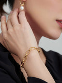 Petite Square Clasp Bracelet -