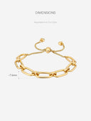 Petite Square Clasp Bracelet -