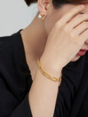 Petite Square Clasp Bracelet -