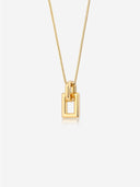 Petite Square Clasp Necklace -
