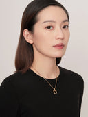 Petite Square Clasp Necklace -