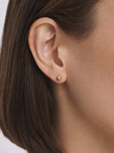 Hammered Bead Stud Earrings