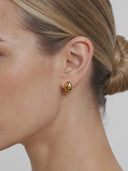 Bean-Shaped Stud Earrings