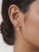 Suspended Pearl Drop Earrings