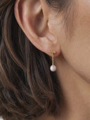 Pearl Bar Drop Earrings