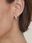 Mini Luna Huggie Hoops