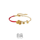 Red Treasure Gourd Red Rope Bracelet - 