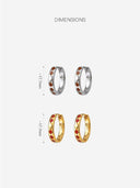 Rhombus Enamel hoops -