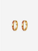 Rhombus Enamel hoops -