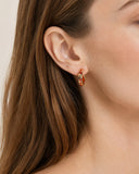Rhombus Enamel hoops -