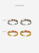 Rhombus Enamel Ring -