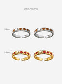 Rhombus Enamel Ring -