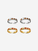 Rhombus Enamel Ring -