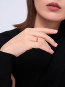Rhombus Enamel Ring -
