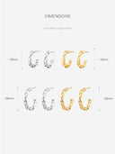 Rope Twist Hoops -