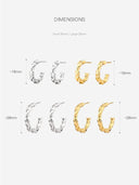 Rope Twist Hoops -